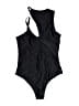 Unbranded Solid Black One Piece Swimsuit Size M - photo 2