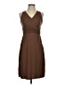 Unbranded Solid Brown Cocktail Dress Size XS (estimated) - photo 1