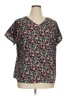Shein Curve 100% Polyester Teal Short Sleeve Blouse Size 16 Plus (2) - photo 1