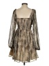 Express 100% Polyester Animal Print Brown Cocktail Dress Size S - photo 2