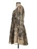 Express 100% Polyester Animal Print Brown Cocktail Dress Size S - photo 5