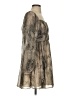 Express 100% Polyester Animal Print Brown Cocktail Dress Size S - photo 4