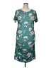 Nine Britton Print Teal Casual Dress Size 1X - photo 1
