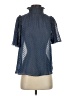 Everleigh 100% Polyester Blue Short Sleeve Blouse Size XS - photo 1