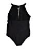 Unbranded Solid Black One Piece Swimsuit Size XL - photo 2