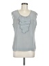 Talbots 100% Silk Gray Blouse Size 8 - photo 1