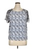 Unbranded 100% Polyester Blue Short Sleeve Blouse Size XL (estimated) - photo 1