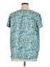 Hilary Radley 100% Polyester Blue Short Sleeve Blouse Size XXL - photo 2