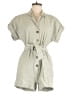 Madewell Checkered-gingham Gray Romper Size S - photo 1