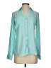 Express 100% Polyester Teal Long Sleeve Blouse Size XS - photo 1