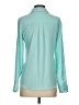 Express 100% Polyester Teal Long Sleeve Blouse Size XS - photo 2