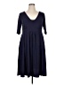 Mossimo Solid Blue Casual Dress Size XL - photo 1