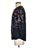 Ecru 100% Rayon Black Blue 3/4 Sleeve Blouse Size S (estimated) - photo 5