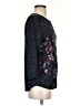 Ecru 100% Rayon Black Blue 3/4 Sleeve Blouse Size S (estimated) - photo 4