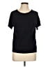 Chaps Solid Black Short Sleeve T-Shirt Size L - photo 1