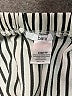 Bar III Stripes Silver Short Sleeve Blouse Size XXS - photo 7