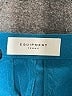 Equipment 100% Silk Solid Blue Silk Pants Size 12 - photo 6