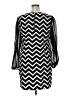 Speechless 100% Polyester Chevron-herringbone Black Cocktail Dress Size 1X - photo 2