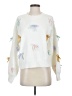 Adora Tropical White Pullover Sweater Size S - photo 1