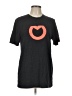 Canvas Hearts Black Short Sleeve T-Shirt Size L - photo 1