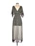 Sage Paisley Gray Black Casual Dress Size S - photo 1