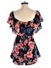 Shein 100% Polyester Tropical Blue Romper Size 4 - photo 2