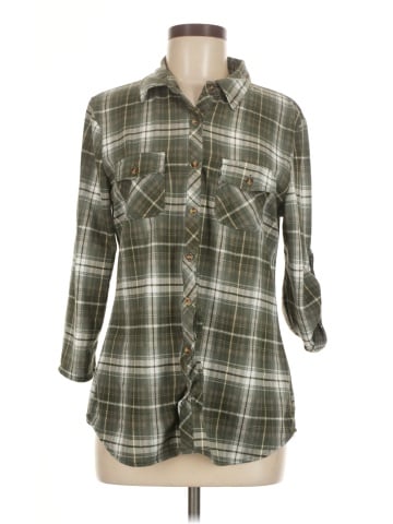 Eden & Olivia 3/4 Sleeve Button-Down Shirt (view 1)