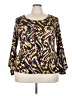 Ashley Stewart Brown 3/4 Sleeve Blouse Size 22 - 24 Plus - photo 1