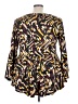 Ashley Stewart Brown 3/4 Sleeve Blouse Size 22 - 24 Plus - photo 2