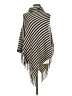 Demdaco 100% Acrylic Ivory Black Poncho One size - photo 1