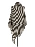Demdaco 100% Acrylic Ivory Black Poncho One size - photo 2