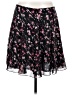 Express 100% Polyester Floral Black Casual Skirt Size 11 - 12 - photo 1