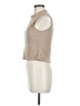 Blue Rain Tan Sleeveless Blouse Size L - photo 5
