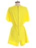 Alice + Olivia 100% Polyester Solid Yellow Romper Size 4 - photo 2