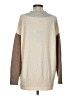 Lands' End 100% Cashmere Color Block Tan Cashmere Pullover Sweater Size S - photo 2