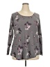 Torrid Floral Gray Pullover Sweater Size 2X Plus (2) - photo 1
