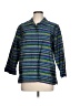 Easy Spirit 100% Silk Stripes Blue Jacket Size L - photo 1