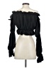 Shein 100% Polyester Black Long Sleeve Blouse Size S - photo 2