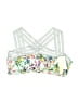 Gibson Latimer Floral White Swimsuit Top Size S - photo 1