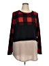 Pink Coconut Boutique Plaid Red Pullover Sweater Size XL - photo 1