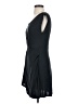Aqua Solid Black Cocktail Dress Size XS - photo 5