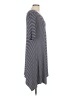 Wilde Stripes Gray Casual Dress Size L - photo 4