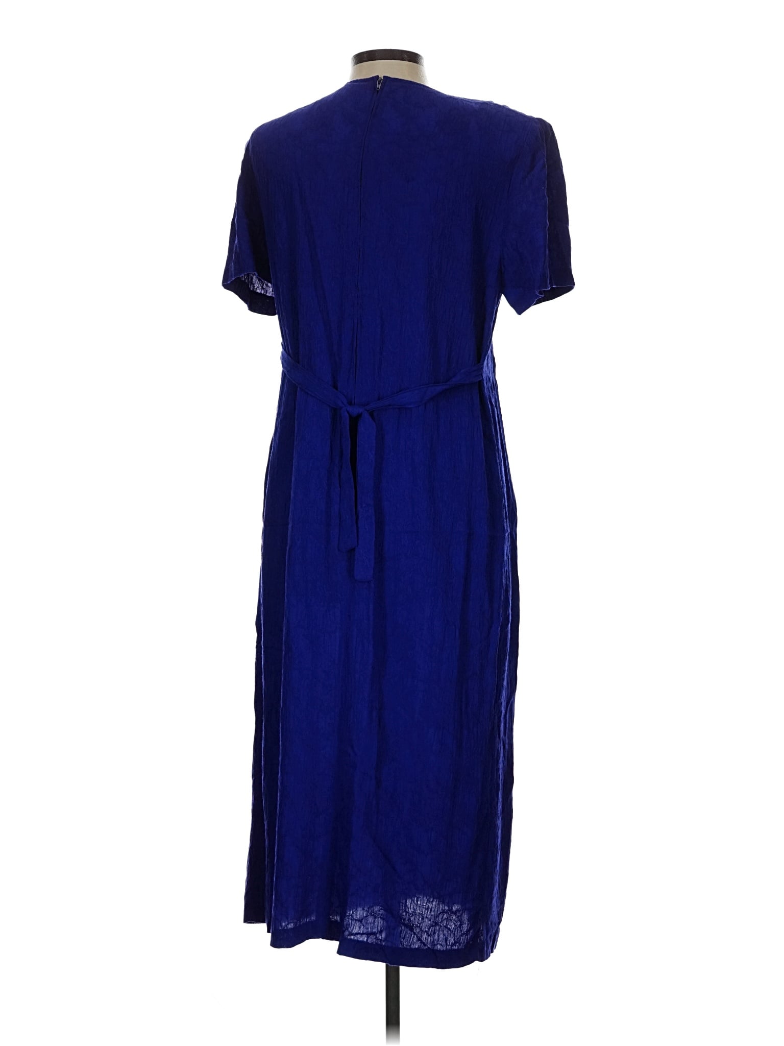 knee length dresses for ladies Plus Size Cottagecore Vintage 90's Blue Maxi Dress by Lady Dorby