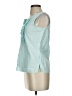 Talbots 100% Cotton Teal Sleeveless Blouse Size 0 - photo 5