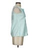 Talbots 100% Cotton Teal Sleeveless Blouse Size 0 - photo 4