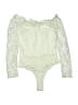 Super down 100% Polyester Ivory Bodysuit Size XS - photo 1