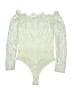 Super down 100% Polyester Ivory Bodysuit Size XS - photo 2