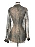 Tylho Metallic Gray Long Sleeve Blouse Size S - photo 2