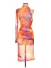 Shein Tie-dye Orange Cocktail Dress Size 4 - photo 1
