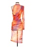 Shein Tie-dye Orange Cocktail Dress Size 4 - photo 2
